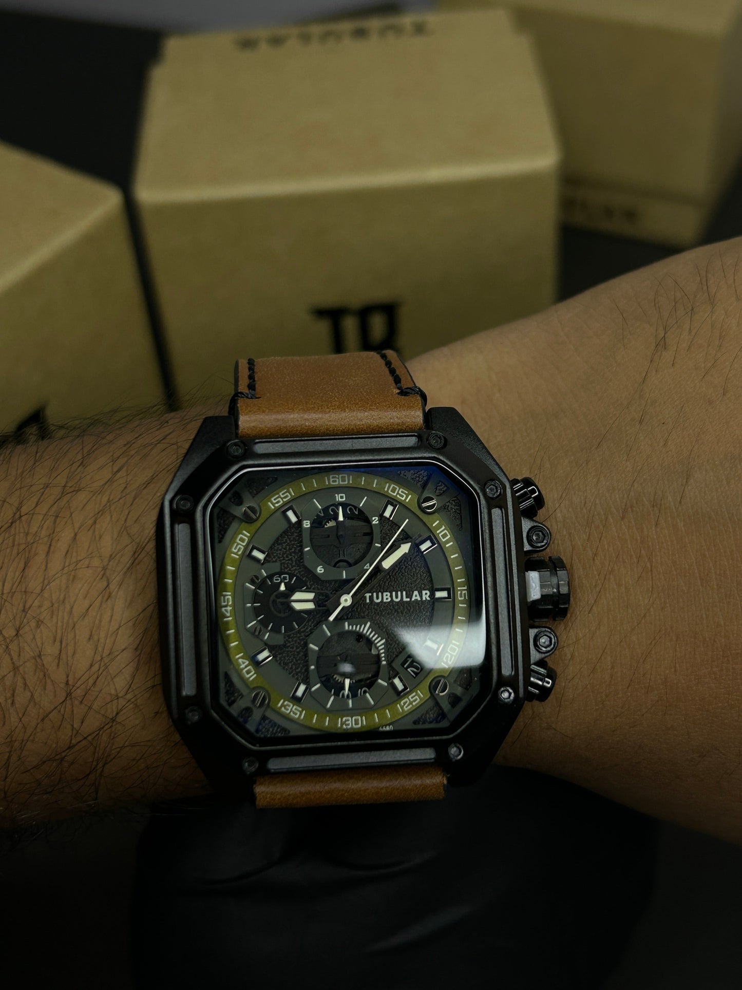 Tubular chronograph watche